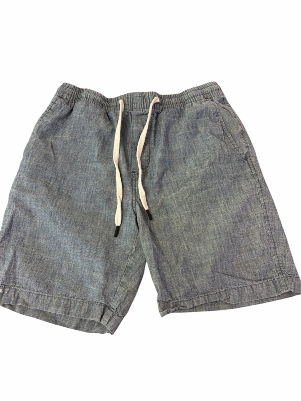 Banana Republic Men's Casual Drawstring Chambray Shorts - Blue size Medium